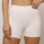 Short Skin Canelado Off White