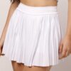 Saia Club Plissada Branco