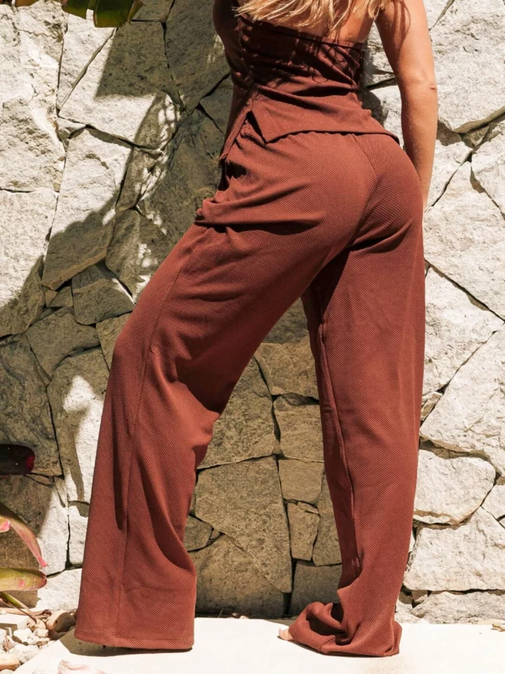 Alternative view of Calça Long Crochê Espresso