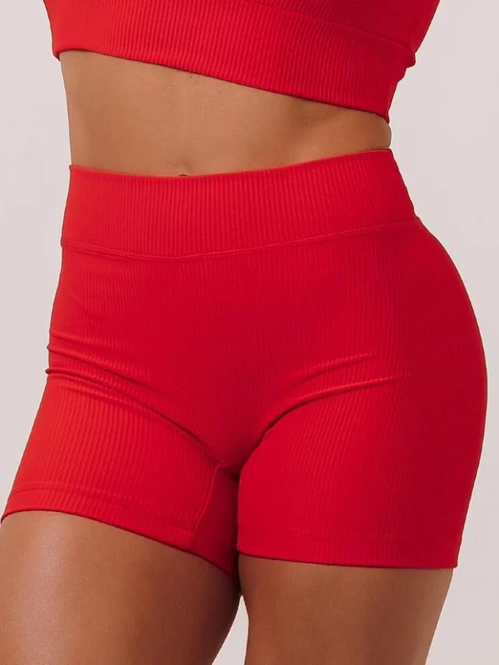 Short Skin Canelado Red Sunset