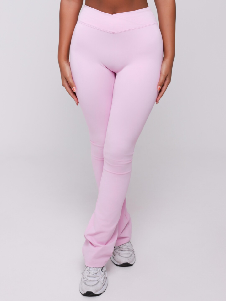 Calça Flare New Flex Rosa Blush