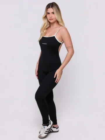 Macacão New Crush Preto Com Off