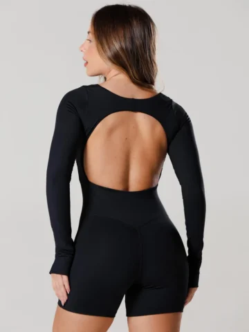 Alternative view of Macaquinho New Match Manga Longa Preto