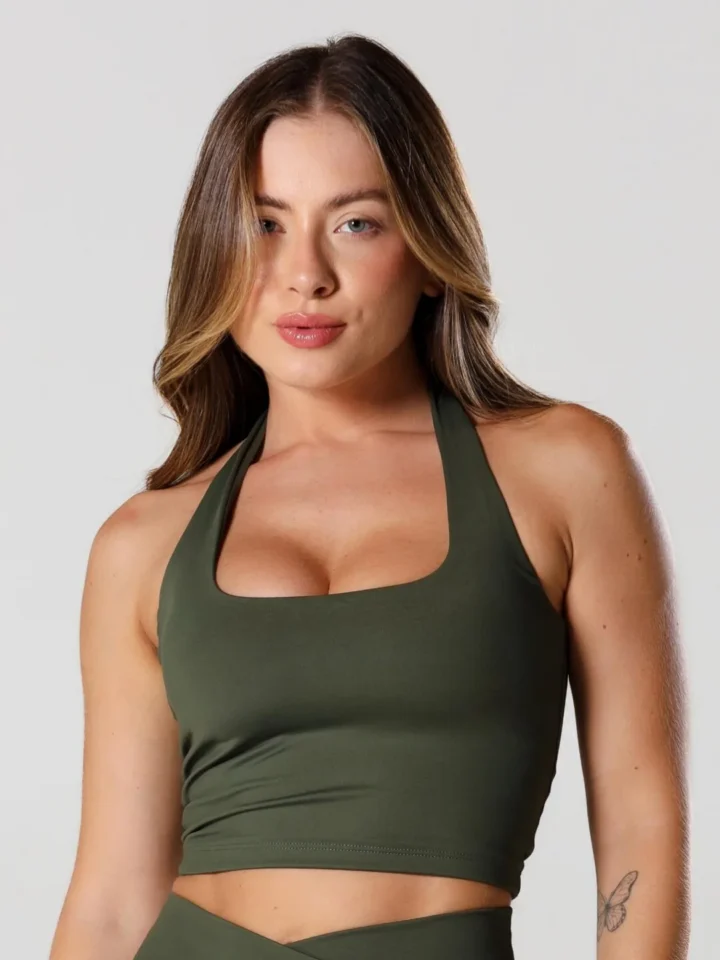 Top New Wonder Verde Militar