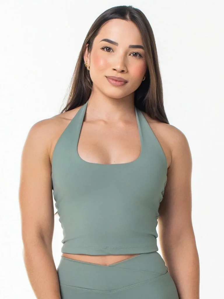 Top Wonder Frente Única  Verde Malva
