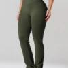 Calça Flare New Flex Verde Militar