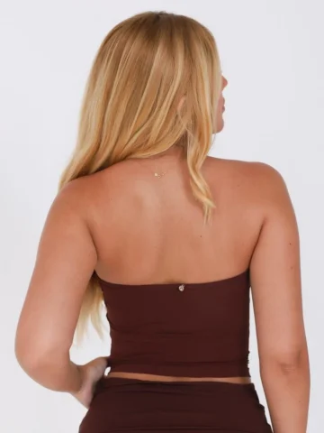 Alternative view of Top Tomara Que Caia Tube Espresso