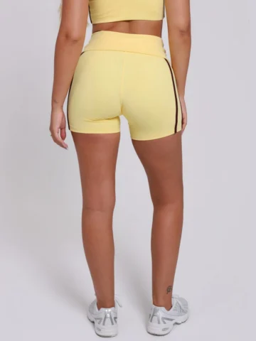 Alternative view of Short Fold Duo Amarelo Com Espresso