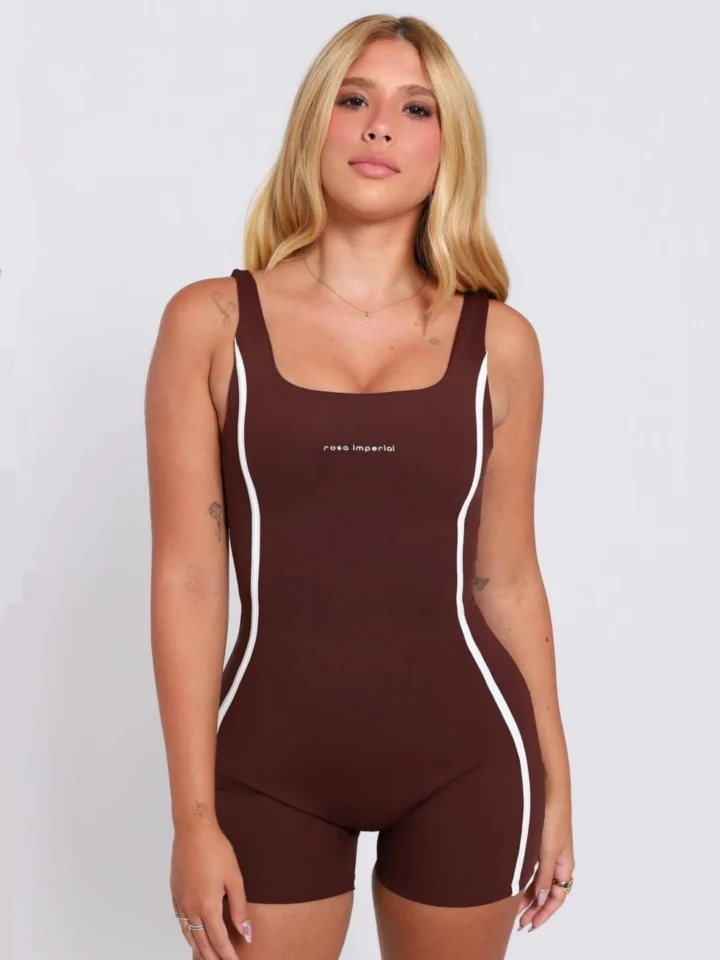 Macaquinho Contrast Espresso Com Off