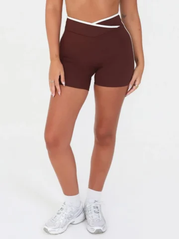 Short Contrast Espresso Com Off