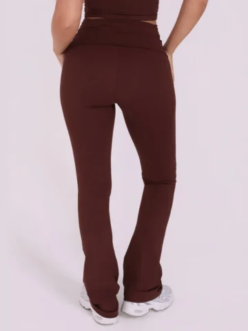 Alternative view of Calça Flare Fold Espresso