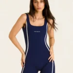 Macaquinho Contrast Marinho Com Off