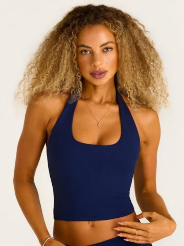Top Wonder Frente Única  Azul Marinho