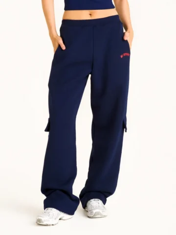 Calça Sport Oversize Azul Marinho