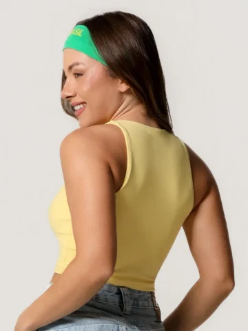 Alternative view of Cropped Regata Copa Amarelo Butter