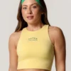 Cropped Regata Copa Amarelo Butter