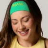 Faixa De Cabelo Bordada Verde Brasil