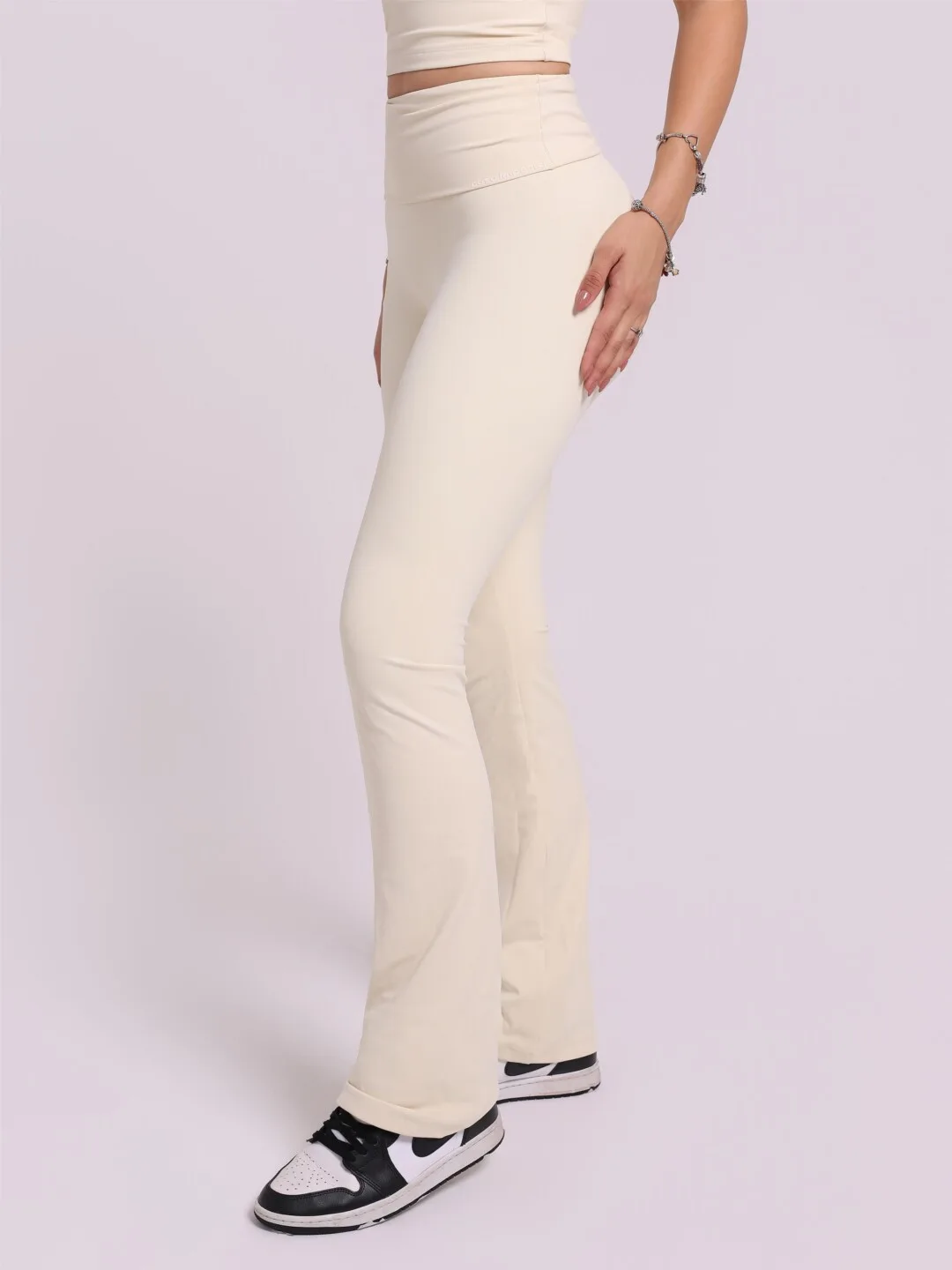 Calça Flare Fold Baunilha - Imagem 3