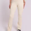Calça Flare Fold Baunilha