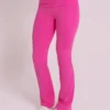 Calça Flare Fold Milk Shake