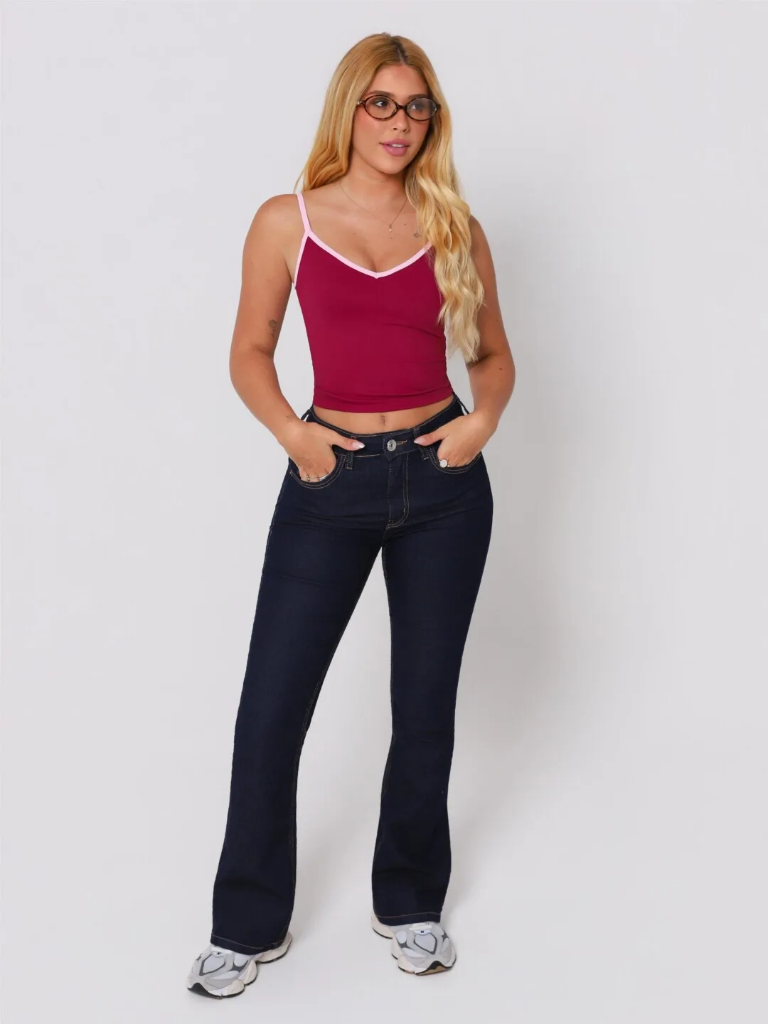 Regata Form Valentino Com Rosa - Imagem 3