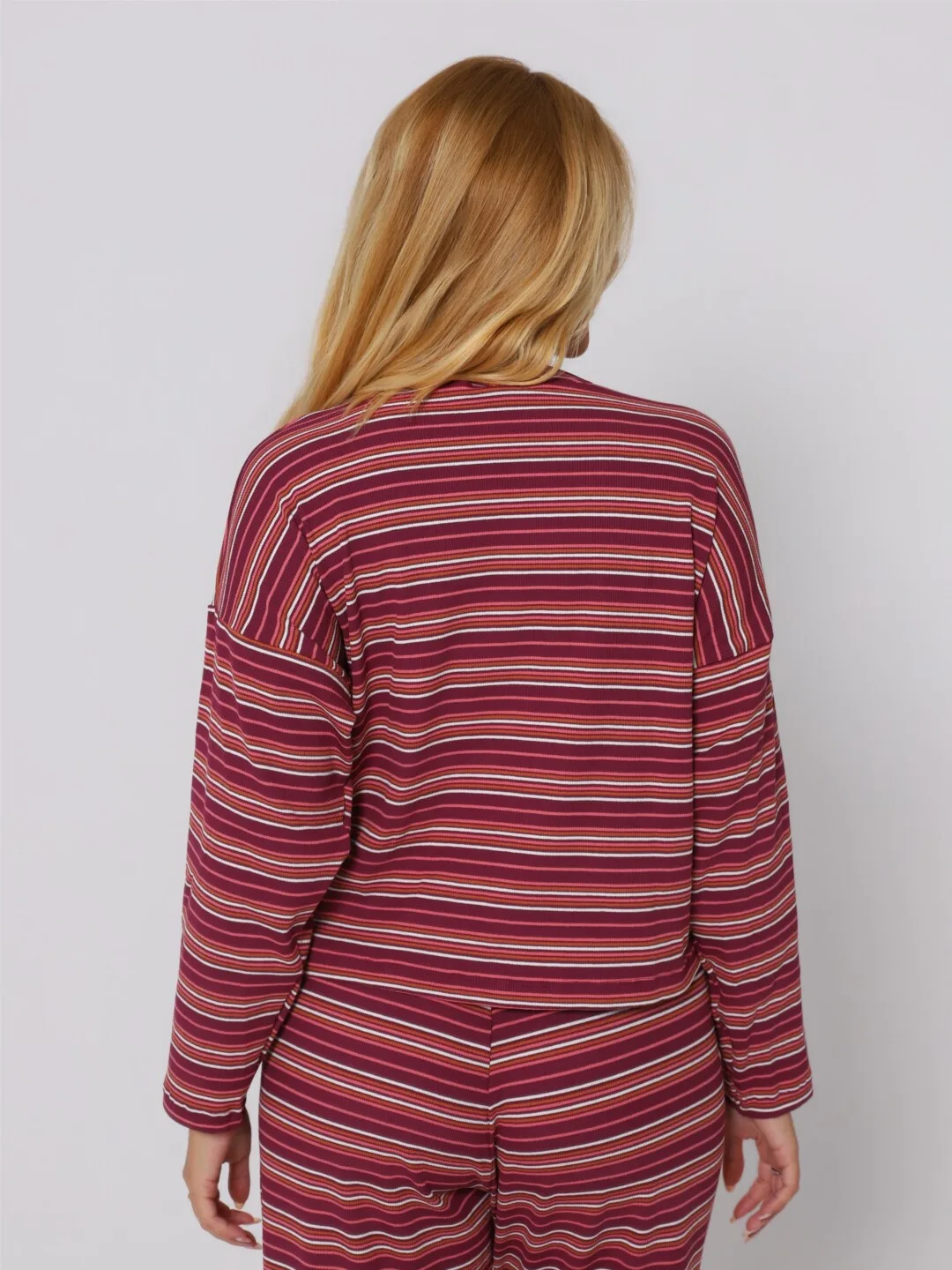 Blusa Manga Longa Comfort Listrado - Imagem 2