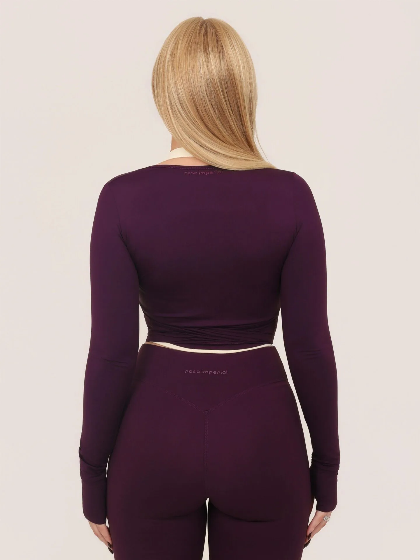 Cropped Long Sleeve Wine - Imagem 2