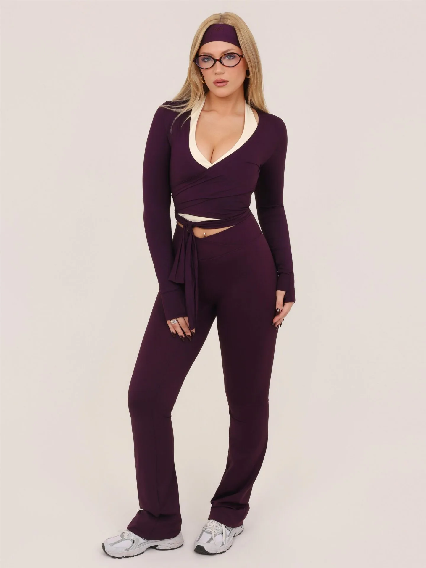 Cropped Long Sleeve Wine - Imagem 3