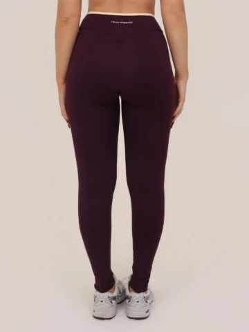 Alternative view of Legging Contrast Wine Com Baunilha