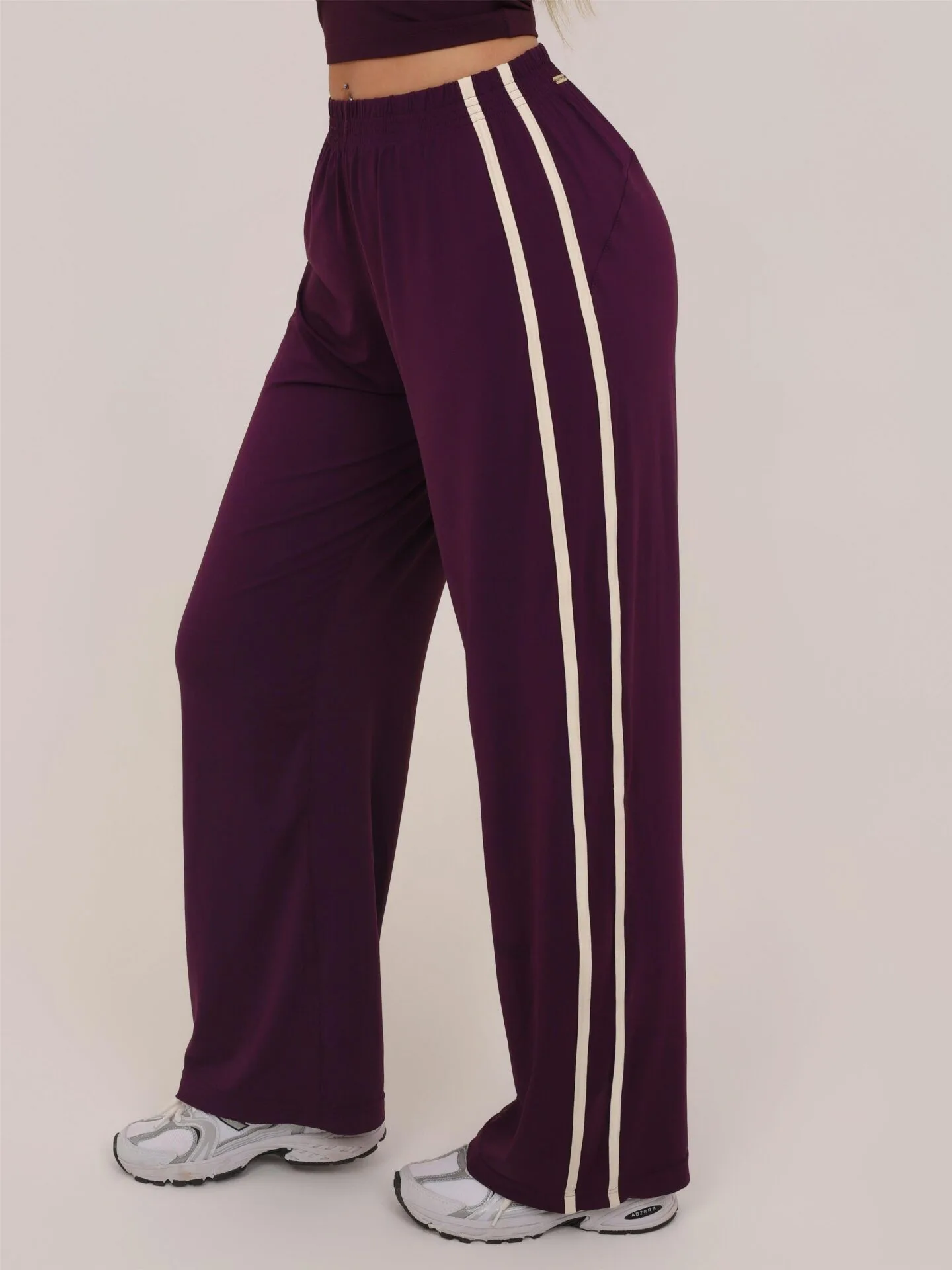 Calça Wide Mesh Wine - Imagem 3
